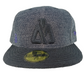 New Era Matix 59Fifty Brandon Biebel Signature Black Grey Purple Wool Brim 7 1/2 Vintage Hat