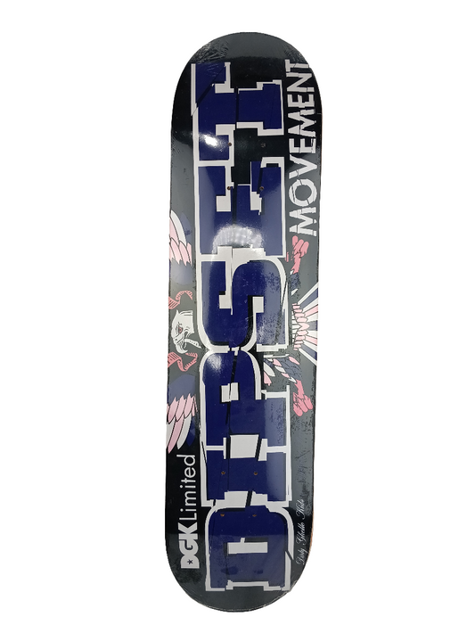 DGK Dipset Graphic Black White Purple 7.75 Skateboard Deck