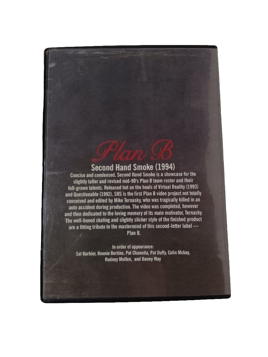 Plan-B SHS Second Hand Smoke Sealed DVD 1994