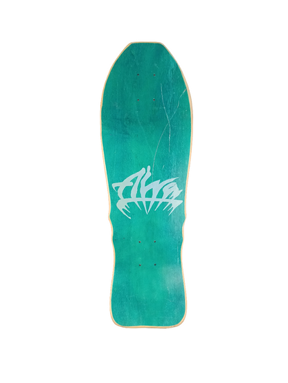 Alva Craig Johnson El Loco Gringo Teal Stain Multi Mini Size 9.75 X 29.5 Vintage NOS Deck