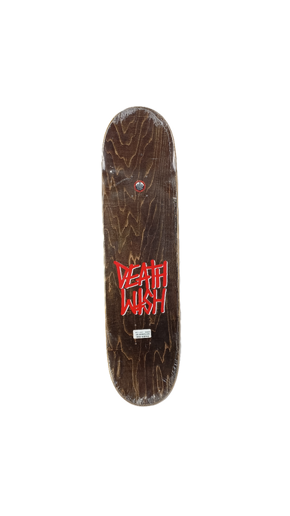 Deathwish Team Spray Cross Red Teal Black Size 8.3875"  Skateboard Deck