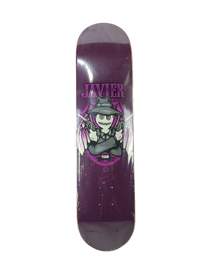 The Firm Javier Sarmiento Undead Angel Series Purple White Black Size 7.625" Vintage NOS Deck
