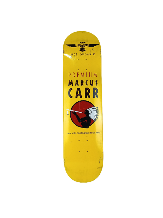 Premium Marcus Carr American Spirit Graphic Yellow Size 8 Skateboard Deck