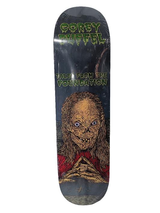 Foundation Corey Duffel Tales From The Foundation Grey/Tan/Green/Red Size 8.1" Vintage NOS Deck