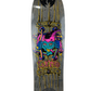 Black Label John Lucero Emergency X2 Jester Bars Grey Wood Grain Orange Pink Blue 9.4" Vintage NOS Deck