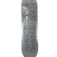 Back Stabber Cut Off Legs Grey Black Size 8.5 Skateboard Deck
