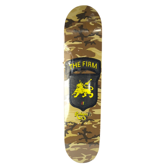 The Firm Rodrigo TX Patch Camo Size 7.5'' Vintage NOS Deck