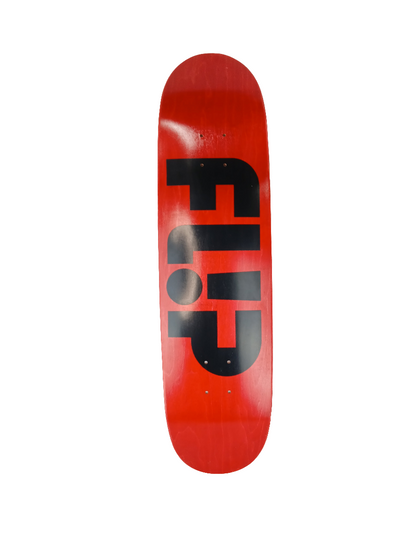 Flip Team Odyssey Red Woodgrain Black Size 8.25" Vintage NOS Curren Caples Shaped Deck