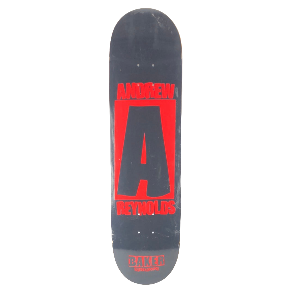 Baker Andrew Reynolds Bold 'A' Black/Red 8.5" Skateboard Deck