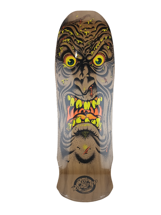 Santa Cruz Rob Roskopp Face Brown 9.5" Skateboard Deck