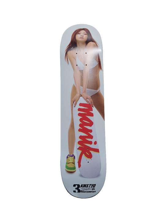 Manik Kikstyo 3rd Anniversary Model Graphic White Multi Color Size 7.5 Skateboard Deck