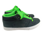 DVS Zered Neon Black Green Oiled Leather Size 10 Shoes