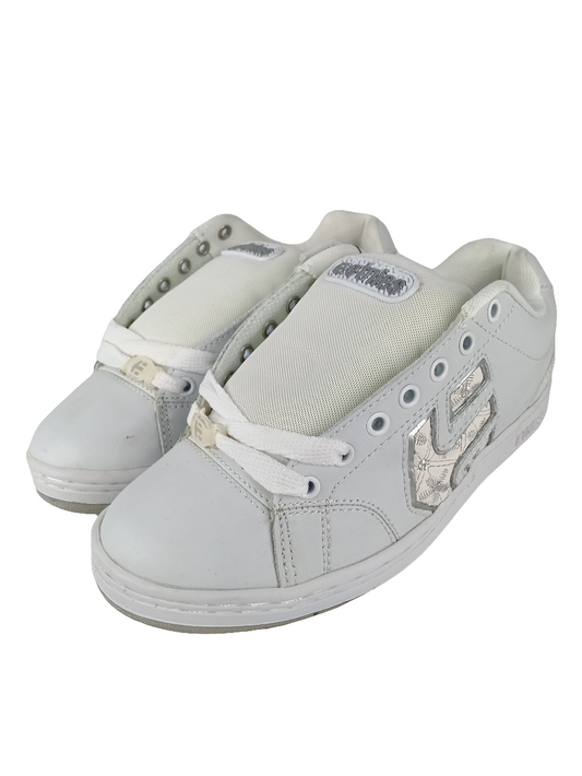 Etnies Cinch W's White Silver US Mens Size 9.0 Shoes