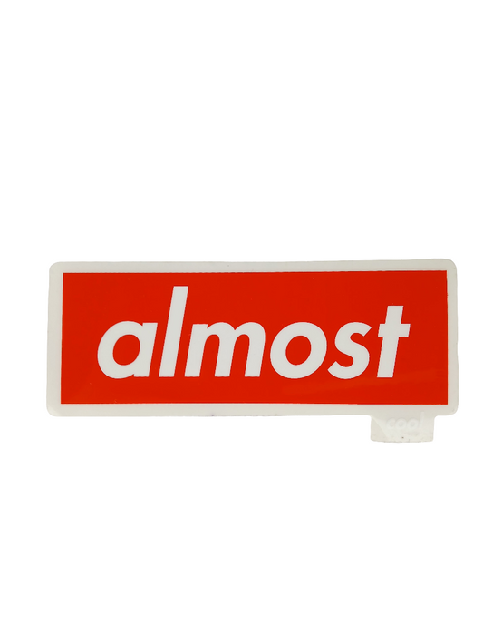 Almost Supreme Cool White Red 4.25" X 1.6" Inch Vintage NOS Sticker