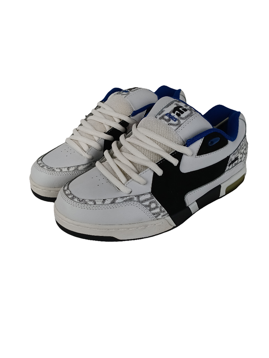 Etnies Miter White Blue Black Size 9 Shoes