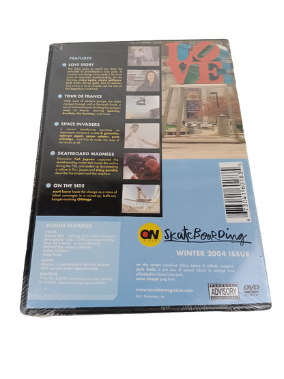 On Skateboarding Love Story Love Park Winter 2004 Edition Sealed DVD Video