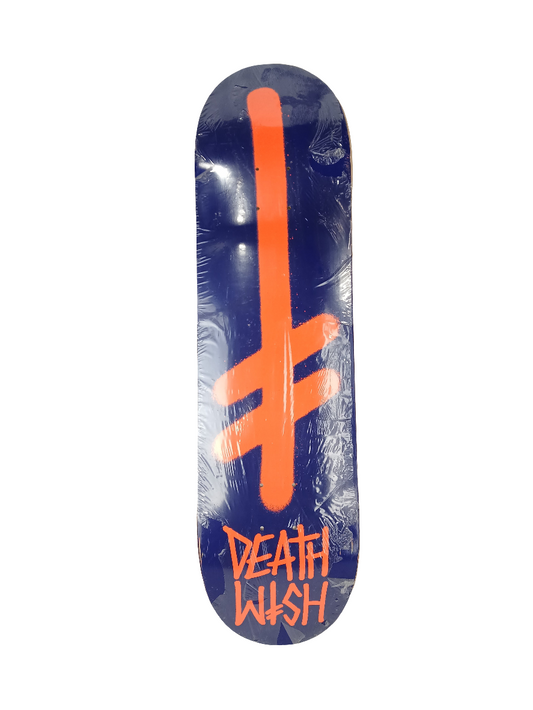 Deathwish Spray Team Graphic Blue Orange Size 8.400 Vintage NOS Deck