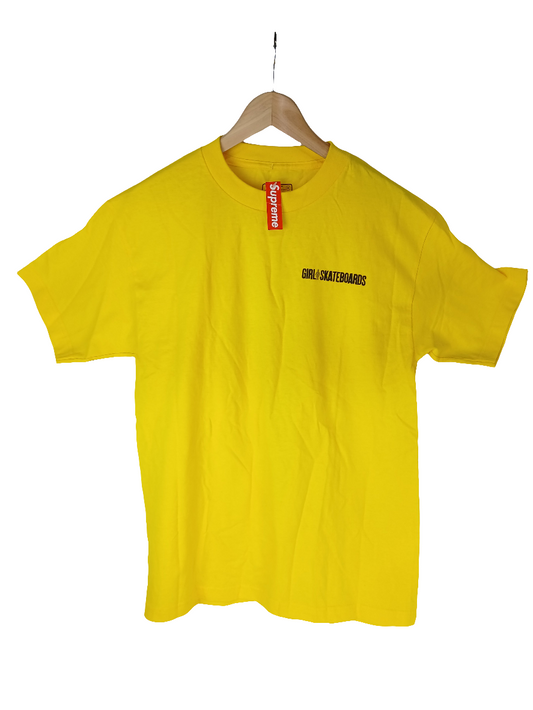 Girl Alex Olson Tommy Guerrero Sword Graphic Yellow Multi Size L S/s Vintage Shirt