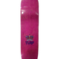Turf Skateboards Block Letters Large Purple White Size 8.38" Vintage NOS Deck