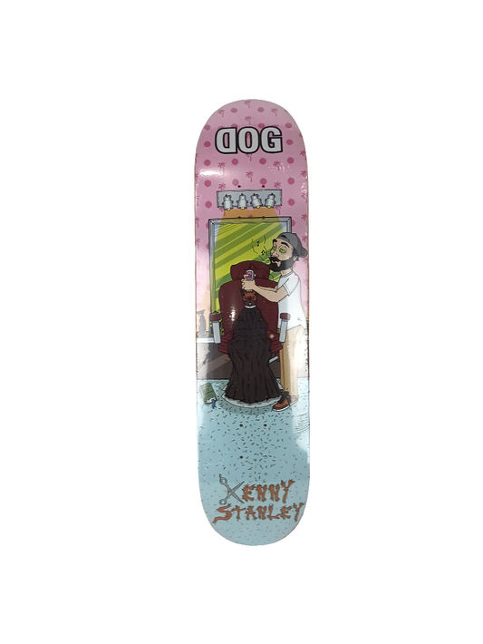 Dog Kenny Stanley Barber Shop Graphic Blue Pink Multi Color Size 7.8 Skateboard Deck