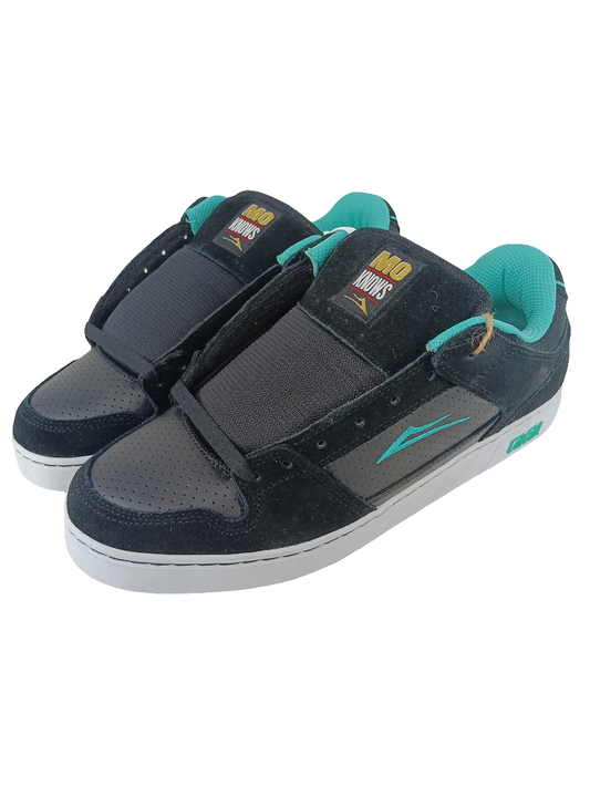 Lakai Commerce LK MO KNOWS Black Teal Suede Size 11.5 Shoes