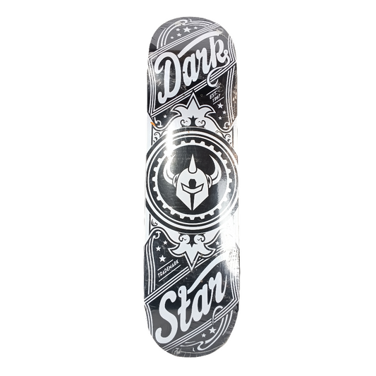 Darkstar Skateboards Est. 1997 Helmet And Stars Black White Size 8.3 X 31.7" Vintage NOS Deck