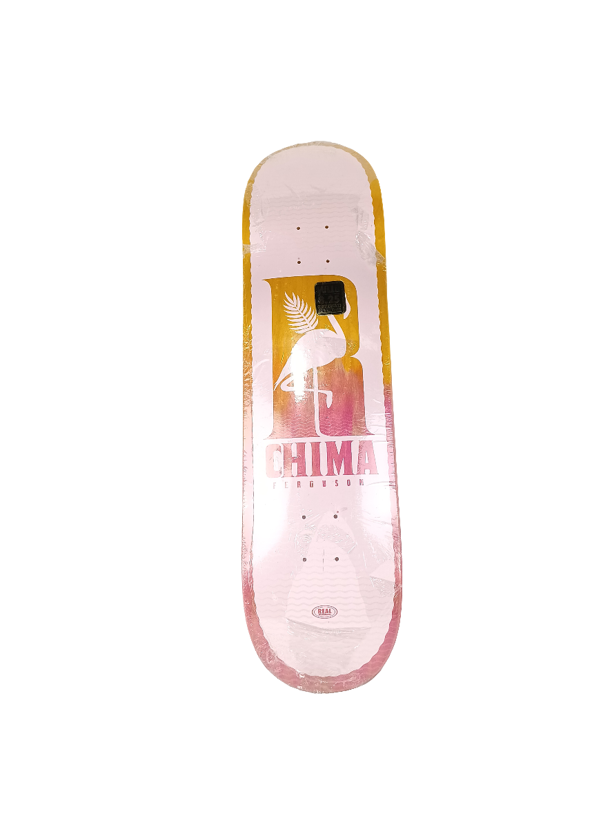 Real Chima Ferguson Flamingo Graphic Pink Multi Color Size 8.25 Skateboard Deck