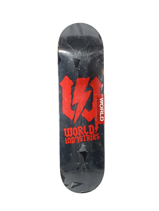 World Industries Fatty Black Red Size 8.4" Vintage NOS Deck