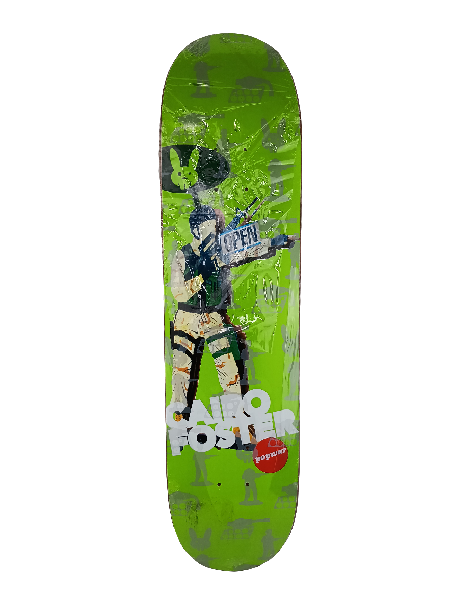 Popwar Cairo Foster Soldier Green Grey Tan 7.75" Vintage NOS deck