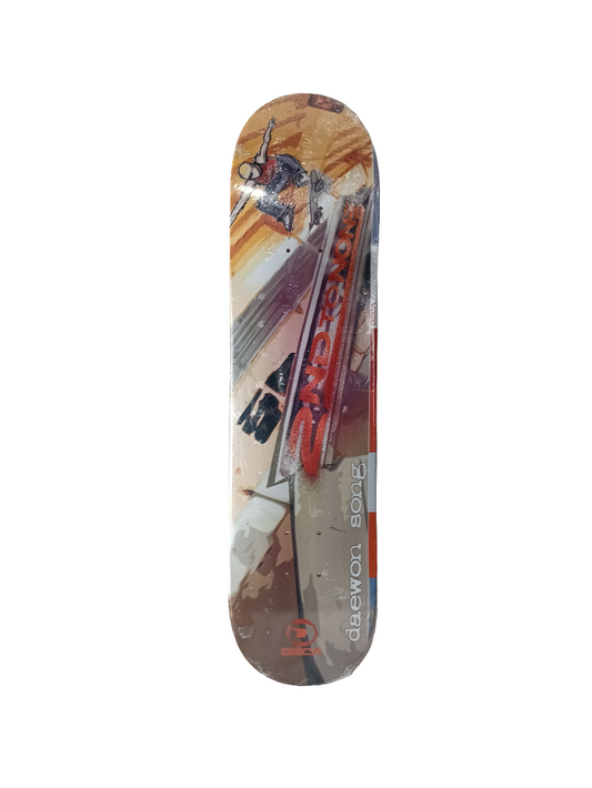 Deca Daewon Song 2nd To None Multicolor Size 7.625" Vintage NOS Deck