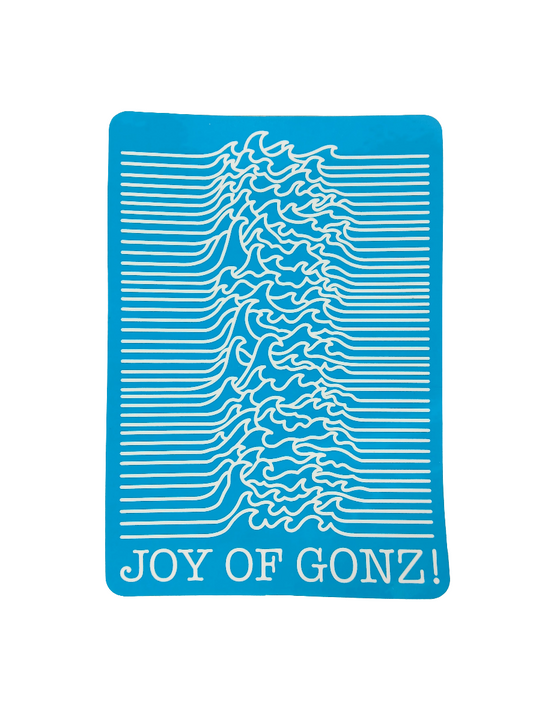 Joy Of Gonz Joy Division Unknown Pleasures Graphic Blue White 4.25" X 3.1" Vintage NOS Sticker