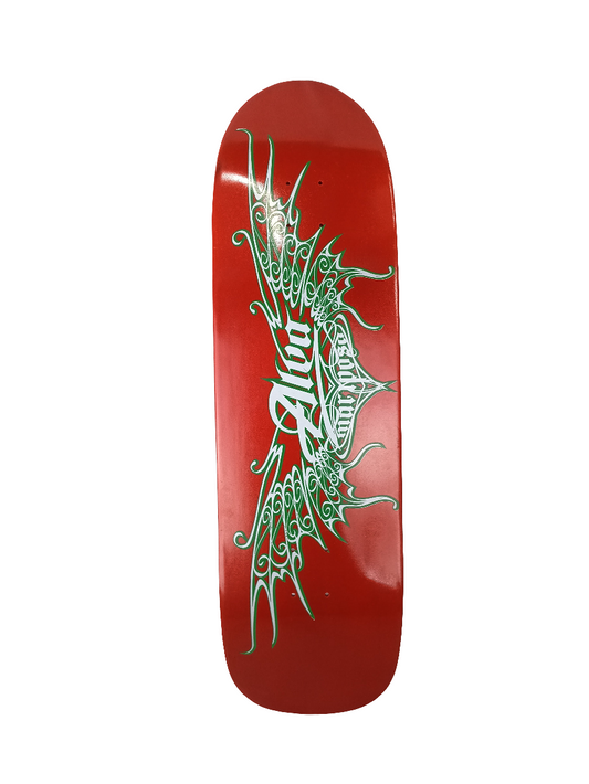 Alva Tony Alva Original Mariposa Red Sparkle Green White Size 9 3/8 Vintage NOS Deck