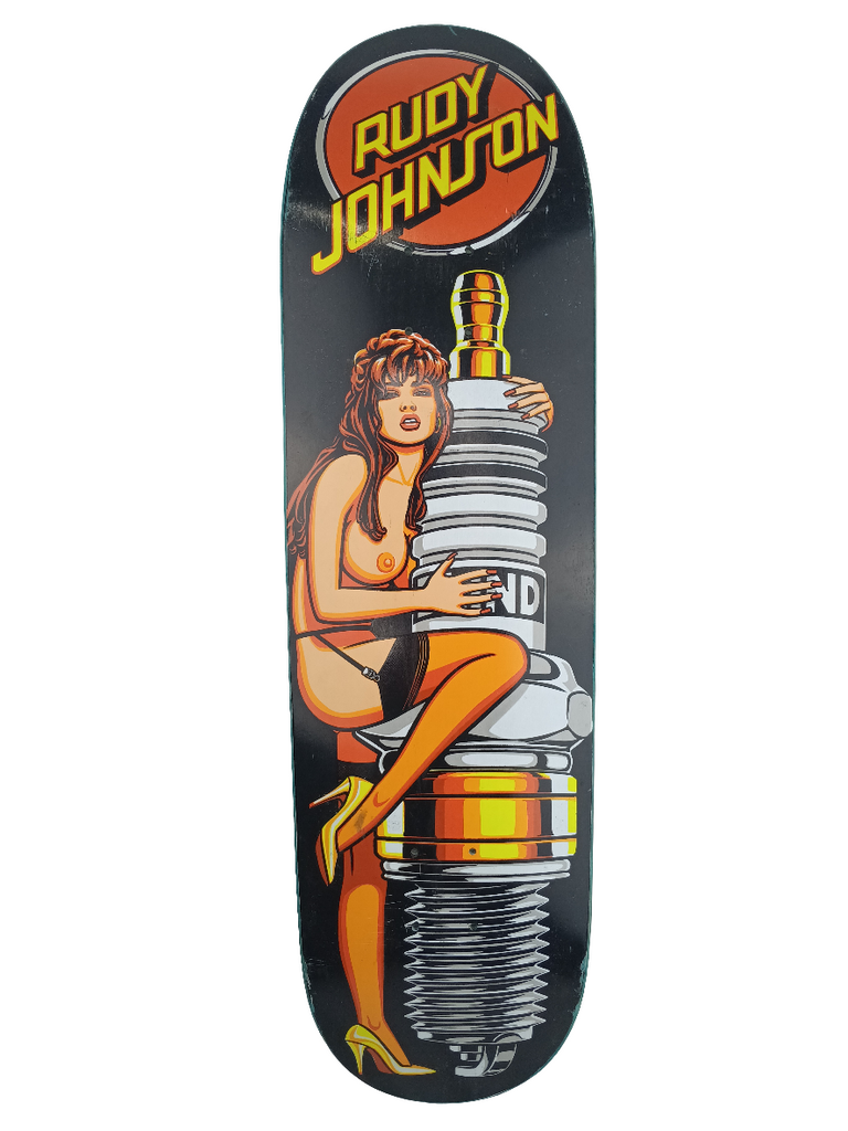 Blind Rudy johnson Nude Spark Plug Graphic Black Multi Color Size