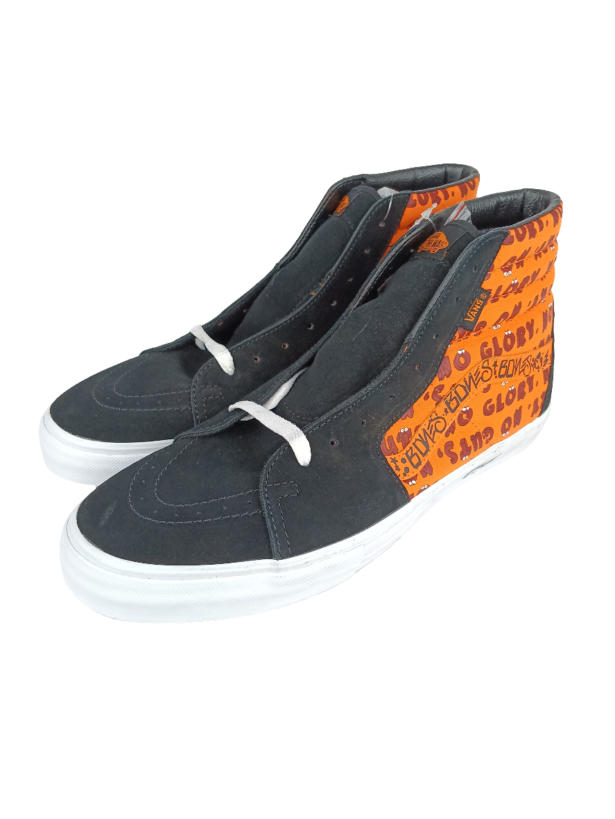 Vans Sk8Hi S Original Wtaps/No Guts No Glory Or Black Orange Size US Mens Size 10.5 Shoes