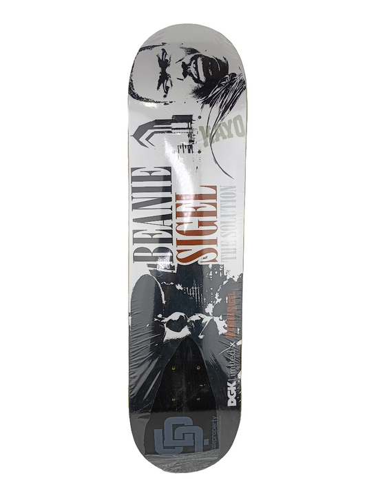 DGK x Beanie Sigel The Solution Graphic Black White Size 7.625 Skateboard Deck