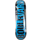 Boulevard Team Text Black Blue Silver Size 8.25" Vintage NOS Deck