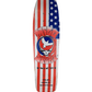 Milo Sport American Flag Grateful Dead Tour of 84 Red White Blue Size 8.25 Pre Gripped Shaped Skateboard Deck