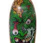 Santa Cruz Rob Roskopp Face 2 Natural Woodgrain Green Red Size 9.9" X 30.8" Vintage Reissue Deck