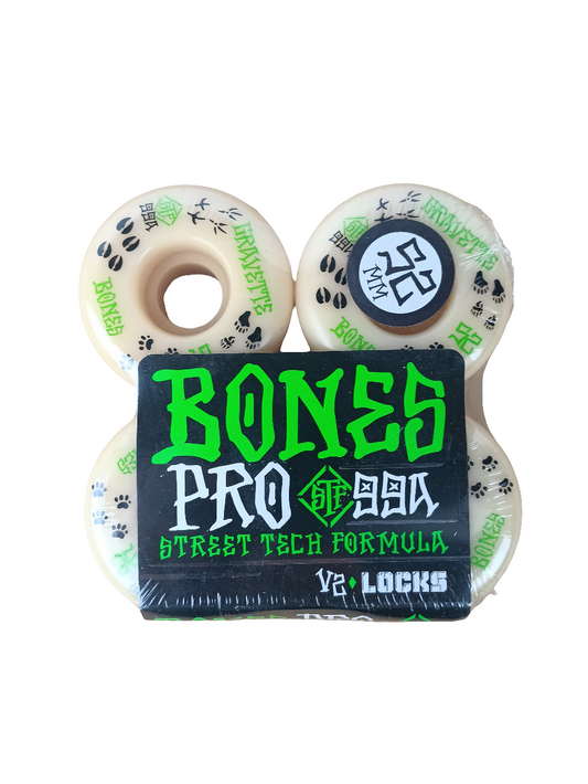 Bones David Gravette Trapper Natural Black Green Pro Street Tech Formula STF V2 Locks Size 52MM 99A Durometer Vintage NOS Wheels