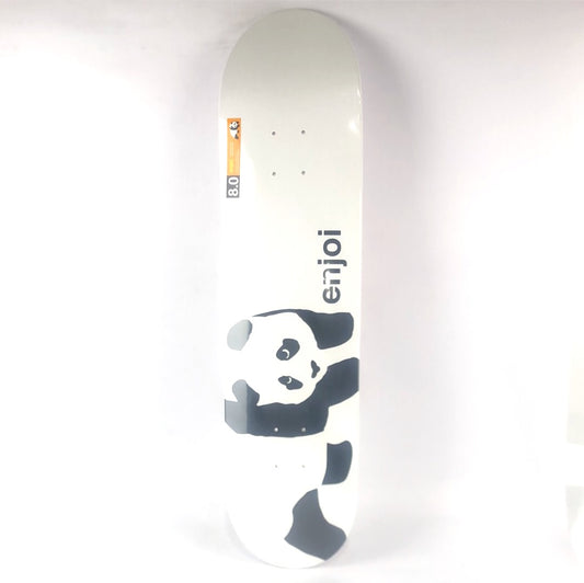 Enjoi OG Panda Logo White/Black 8" Skateboard Deck