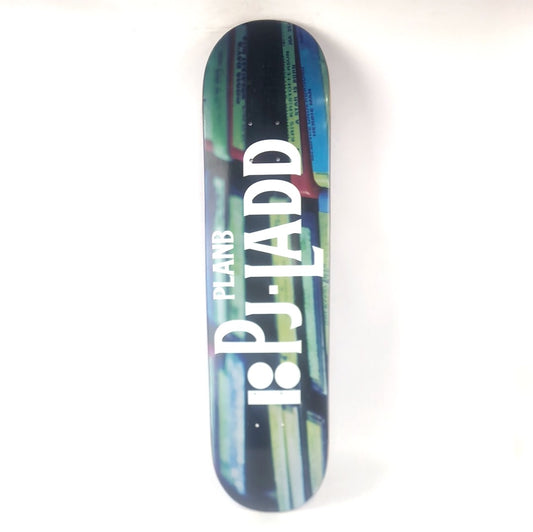 Plan B P.J. Ladd DVD's Multi Color 7.75" Skateboard Deck 2000's