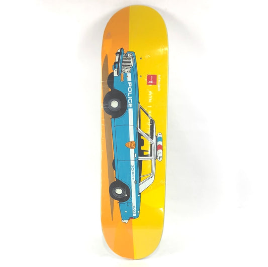 Chocolate X Huf Police Car Yellow/Blue 8.25'' Skateboard Deck