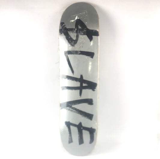 Slave OG Font Silver/Black 8.125" Skateboard Deck