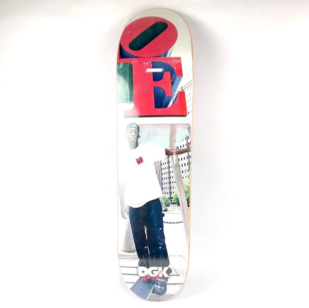 DGK Stevie Williams Love Park Graphic Multi Color 8" Skateboard Deck 2012