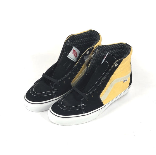 Vans Sk8-Hi Pro (Checkers) Black/Dull Yellow US Mens Size 12