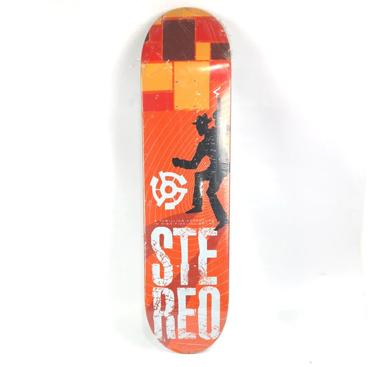 Stereo Thrilling Adventure Gunman Orange 8.1" Skateboard Deck