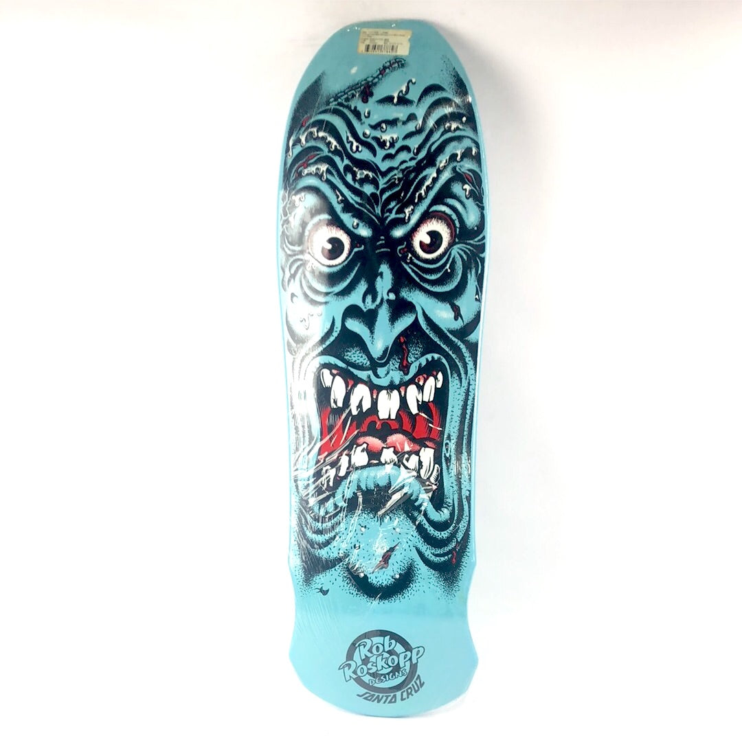 Santa Cruz Rob Roskopp Face Powerply Blue 9.4'' Skateboard Deck 2017 Reissue