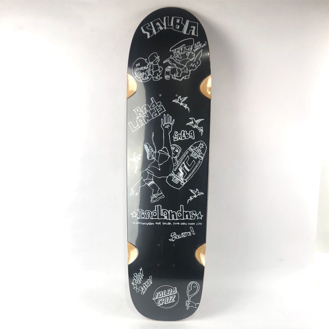 Santa Cruz Salba X Gonz BadLands Salba Cruz Black 8.75'' Skateboard Deck