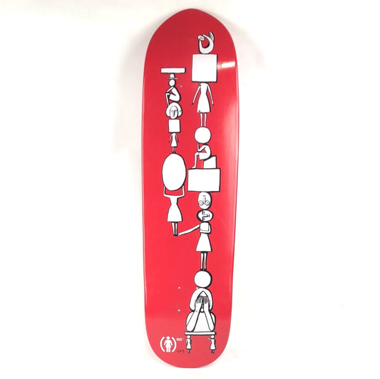 Girl Mike Carroll (Red) Red/White 8.5" Skateboard Deck