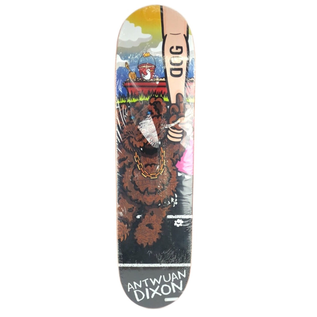 Dog Antwuan Dixon Bear Black/Multi 8.25" Skateboard Deck